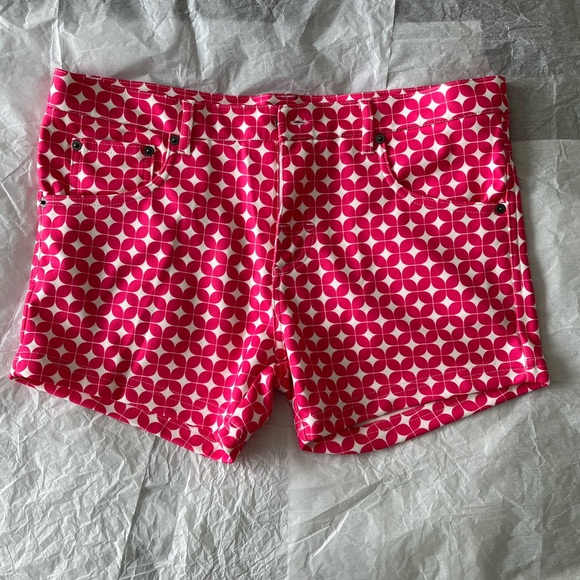 Andrew Christian Pink Patterned Jean Shorts - Picture 1 of 6